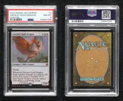 Ancient Gold Dragon Foil Magic Battle for Baldur's Gate CLB PSA 8 - Image 3