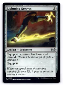 Lightning Greaves NM Commander: Duskmourn: House of Horror 93 MTG Regular - Image 1