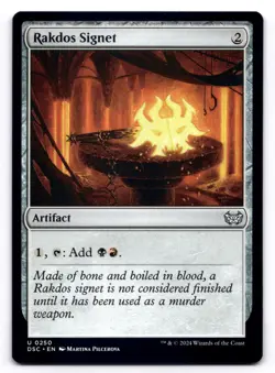 Rakdos Signet NM Commander: Duskmourn: House of Horror 250 MTG Regular - Image 1