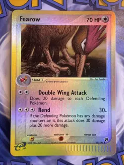 Pokemon Card Fearow 37/100 Reverse Holo Foil EX Sandstorm - LP - Image 1