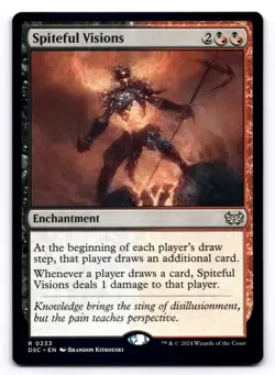 Spiteful Visions NM Commander: Duskmourn: House of Horror 233 MTG Regular - Image 1