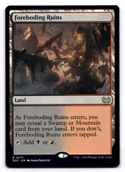 Foreboding Ruins NM Commander: Duskmourn: House of Horror 277 MTG Regular - Image 1