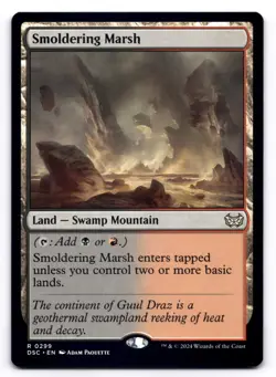Smoldering Marsh NM Commander: Duskmourn: House of Horror 299 MTG Regular - Image 1