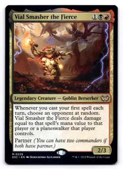 Vial Smasher the Fierce NM Commander: Duskmourn: House of Horror 239 MTG Regular - Image 1