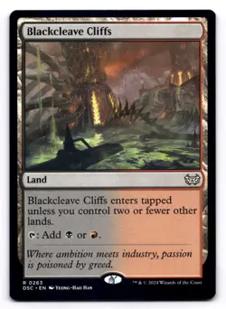 Blackcleave Cliffs NM Commander: Duskmourn: House of Horror 263 MTG Regular - Image 1