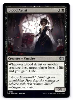 Blood Artist NM Commander: Duskmourn: House of Horror 132 MTG Regular - Image 1