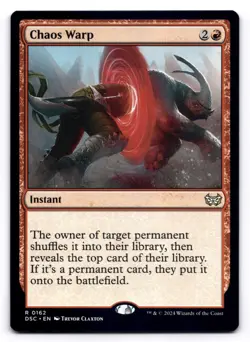 Chaos Warp NM Commander: Duskmourn: House of Horror 162 MTG Regular - Image 1