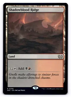 Shadowblood Ridge NM Commander: Duskmourn: House of Horror 296 MTG Regular - Image 1