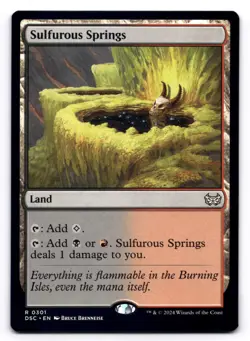 Sulfurous Springs NM Commander: Duskmourn: House of Horror 301 MTG Regular - Image 1