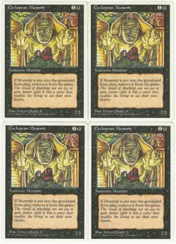 MTG Cyclopean Mummy x4 4th Fourth Edition Common NM/LP Playset - Image 1