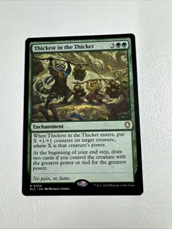Thickest in the Thicket - Regular Rare #34 NM/MINT Commander: Bloomburrow MTG - Image 1