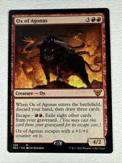 Ox of Agonas - Regular Mythic #108 NM/MINT Kamigawa Neon Dynasty Commander MTG - Image 1