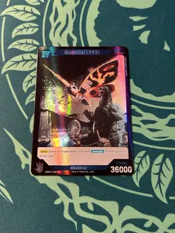 Godzilla 1992 EBP01-036 SR Foil Godzilla VS Mothra Card Game 1st Edition - Image 1