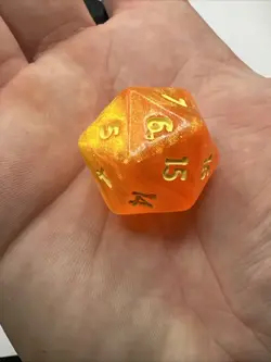 x1 Oversized D20 Spindown Life Counter Marvel's Spider-Man MTG Magic SPM Orange - Image 4