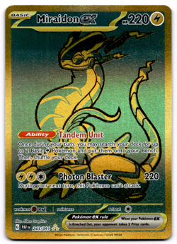 Miraidon ex 243/091 Hyper Rare Paldean Fates Pokemon Near Mint - Image 1