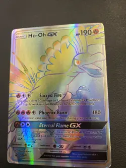 Pokemon TCG Ho-Oh GX Sun & Moon SM80 Promo Rainbow Jumbo Card - Image 1