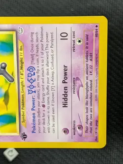 Unown [Y] 40/64 - Neo Revelation 1st Edition Pokemon TCG NM - Image 5