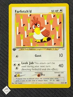 Farfetch'd 43/64 - Neo Revelation 1st Edition Pokemon TCG NM - Image 1