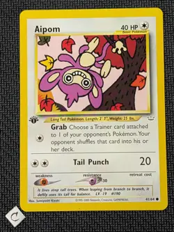 Aipom 41/64 - Neo Revelation 1st Edition Pokemon TCG NM - Image 1