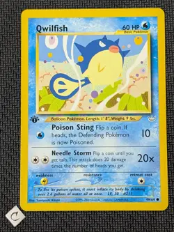 Qwilfish 49/64 - Neo Revelation 1st Edition Pokemon TCG NM - Image 1
