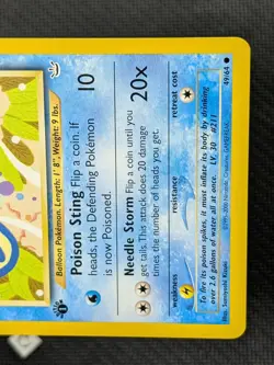Qwilfish 49/64 - Neo Revelation 1st Edition Pokemon TCG NM - Image 5
