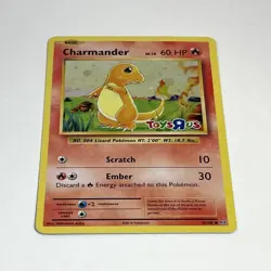 Pokemon TCG Charmander Toys R Us Promo 009/108 Holo Swirl LP - Image 3