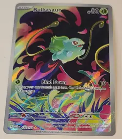 Bulbasaur 133/132 Illustration Rare NM - Pokemon Mega Evolution - Sleeve/Topload - Image 1