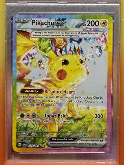 2024 POKEMON SURGING SPARKS SPECIAL ILLUSTRATION RARE #238 PIKACHU EX PSA 9 - Image 5