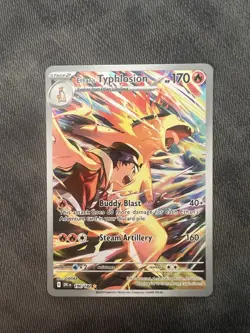Pokemon TCG Ethan's Typhlosion Destined Rivals Illustration Rare Card 190/182 - Image 1
