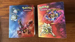 Lot of 2 Pokemon Mini Binders 2016 Sun & Moon Empty Card Albums Solgaleo Lunala - Image 1
