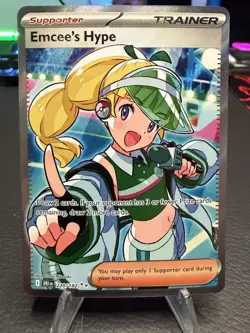 Emcee's Hype 220/182 - Pokemon Destined Rivals - Near Mint Ultra Rare - Image 1