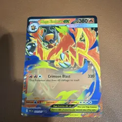 Pokemon Mega Emboar EX 031/217 Foil Rare ASC Stage 2 Fire HP 380 TCG Card - Image 1