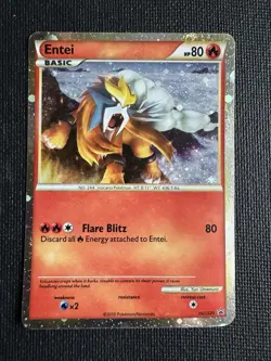 Entei HGSS20 - Pokemon Shiny Black Star Promo - Holo - MP - Image 1