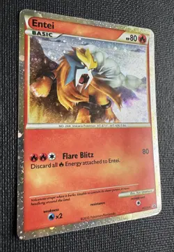 Entei HGSS20 - Pokemon Shiny Black Star Promo - Holo - MP - Image 2