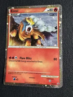 Entei HGSS20 - Pokemon Shiny Black Star Promo - Holo - MP - Image 4