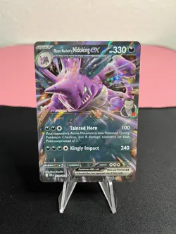 Team Rocket's Nidoking ex Pokemon 119/182 Sv10: Destined Rivals Holo Double Rare - Image 1