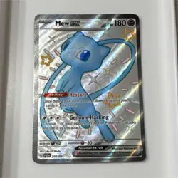 Pokemon Mew EX 216/091 SV: Paldean Fates Full Art Holo Shiny Ultra Rare Basic - Image 1