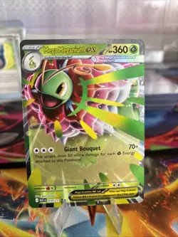 Pokemon Mega Meganium EX Mega Evolution Foil 010/217 360 HP Giant Bouquet Engli… - Image 1