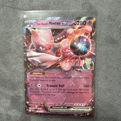 Pokemon TCG Team Rockets Mewtwo EX 79/217 Holo Ultra Rare Near Mint - Image 1