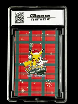 2024 Pokemon CG 10 Pristine EEVEE Christmas Data TCG XMAS Holiday CGC PSA 3 - Image 2