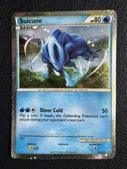 Pokemon Suicune HGSS21 Black Star Promo Cosmos Holo HGSS - Image 1