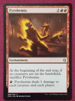 Magic The Gathering COMMANDER ANTHOLOGY CMA PYROHEMIA red card MTG - Image 1