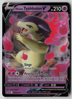 Pokemon Hisuian Typhlosion V SWSH237 Promo NM - Image 1