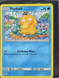 POKEMON -- PSYDUCK 002/012 MCDONALD'S PROMOS 2018 HOLO PROMO -- MP - Image 2