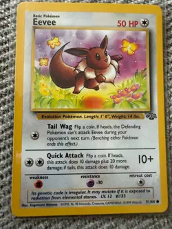 EEVEE 51/64 C JUNGLE POKEMON NM/M - Image 1