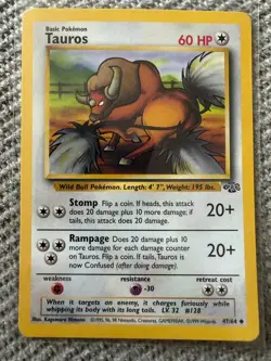 TAUROS 47/64 UC JUNGLE POKEMON NM/M - Image 1