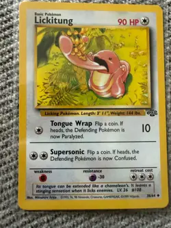 LICKITUNG 38/64 UC JUNGLE POKEMON NM/M - Image 1