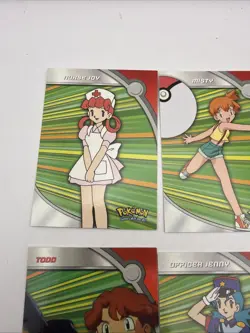 Topps Pokemon Blue Logo Trainer Lot Of 8 (LP) Brock Misty Todd Joy Non Holo - Image 2