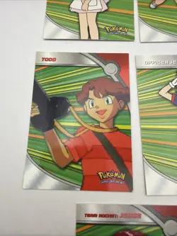 Topps Pokemon Blue Logo Trainer Lot Of 8 (LP) Brock Misty Todd Joy Non Holo - Image 5