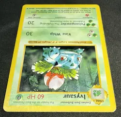 Ivysaur 30/102 Uncommon Shadowless Base Set Vintage 1999 Pokemon TCG - Image 2